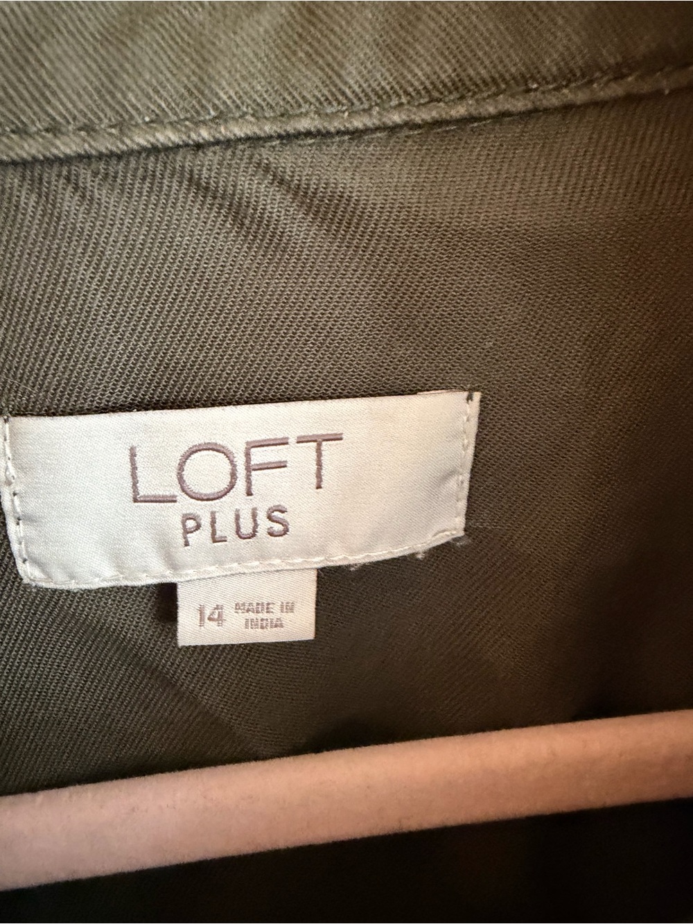 Loft plus Olive Green Utility Jacket with Drawstring Waist - Picture 4 of 4